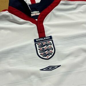 Vtg Umbro England 2003/2005 White Reversible Jersey Men’s Medium